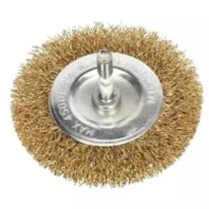 2 Inch 50mm Brass Wire Wheel Brush with 1/4 Inch Shank
