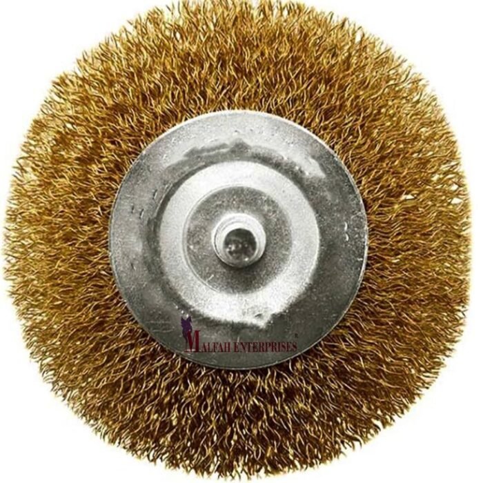 2 Inch 50mm Brass Wire Wheel Brush with 1/4 Inch Shank