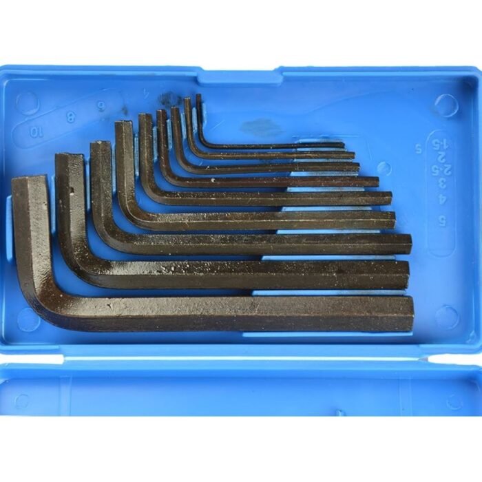 9 Piece Metric Allen Key Hex Wrench Set 1.5mm to 10mm 9 Piece Metric Allen Key Hex Wrench Set 1.5mm to 10mm