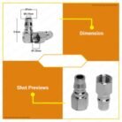 2 Pcs Quick Release Air Hose Coupler BSP Thread Set