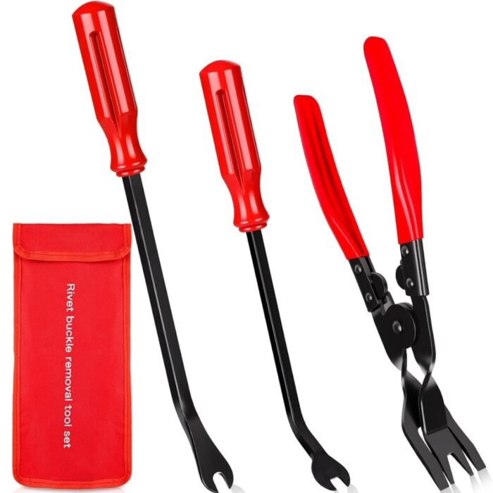 GSK CUT 3 Piece Auto Trim Removal Tool Set with Clip Pliers