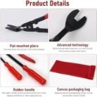 GSK CUT 3 Piece Auto Trim Removal Tool Set with Clip Pliers