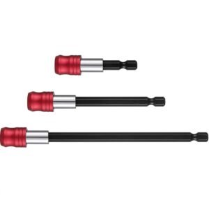 3 Piece Magnetic Drill Bit Holder Extension Set