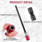 3 Piece Magnetic Drill Bit Holder Extension Set