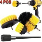 MAF PRO 4 Piece Drill Cleaning Brush Set with 1/4 Inch Hex Shank