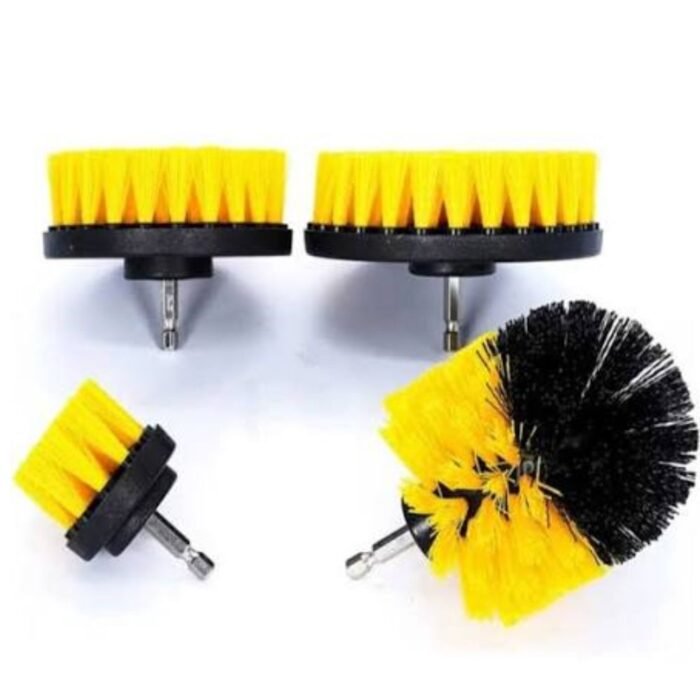 MAF PRO 4 Piece Drill Cleaning Brush Set with 1/4 Inch Hex Shank