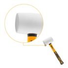 INGCO HRUH8316 450g White Rubber Mallet with Fiberglass Handle