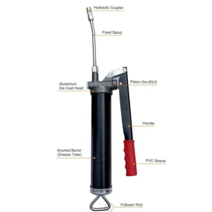 Prima G-507 14oz Manual Lever Action Grease Gun 2000 PSI