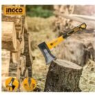 INGCO HAX081600 600g Fiberglass Handle Axe with Carbon Steel Blade