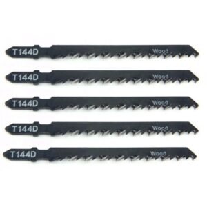 GSK CUT T144D High Carbon Steel T-Shank Jigsaw Blades Pack of 5
