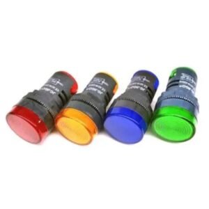 GSK CUT 22mm 230V LED Panel Indicator Lights Red Green Blue Yellow Pack of 4