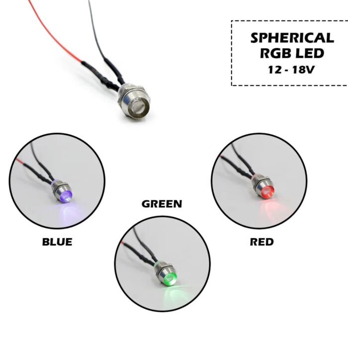 GSK CUT 22mm 230V LED Panel Indicator Lights Red Green Blue Yellow Pack of 4