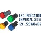 GSK CUT 22mm 230V LED Panel Indicator Lights Red Green Blue Yellow Pack of 4