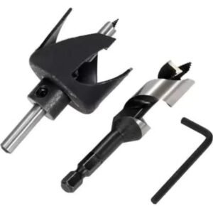 GSK CUT 3 Piece Door Lock Installation Hole Saw Kit with Auger Bit