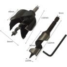 GSK CUT 3 Piece Door Lock Installation Hole Saw Kit with Auger Bit
