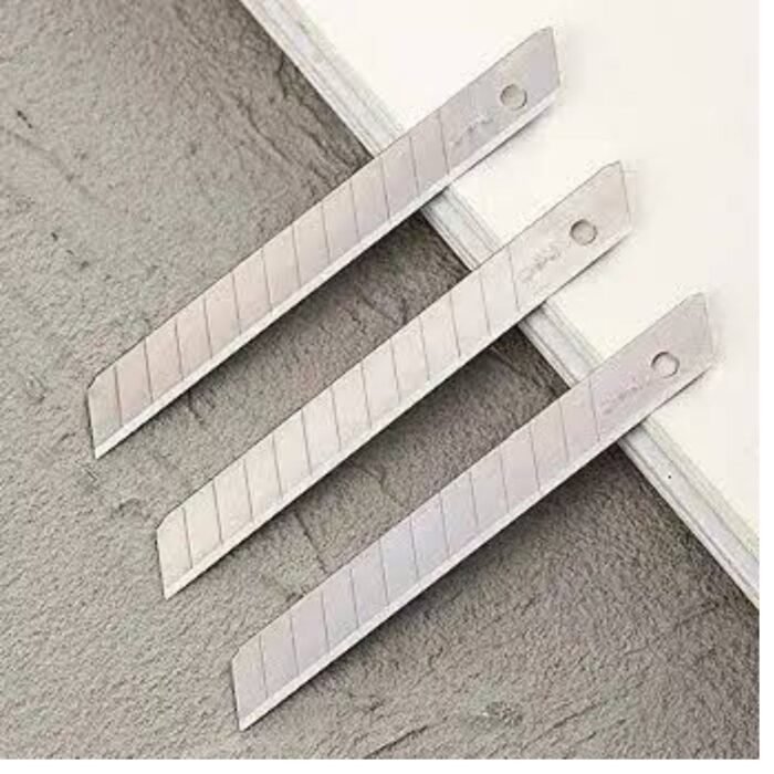 GSK CUT 18mm Stainless Steel Snap-Off Utility Knife Replacement Blades Pack of 10