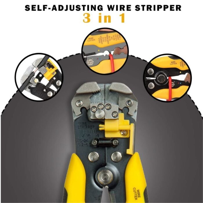 Deli DL383007 7.5 Inch Professional Wire Stripper and Cutter Pliers