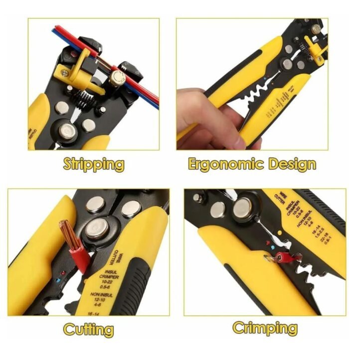 Deli DL383007 7.5 Inch Professional Wire Stripper and Cutter Pliers