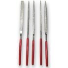 GSK CUT 5 Piece Diamond Needle File Set 3 x 140mm with Ergonomic Handles