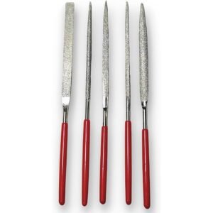 GSK CUT 5 Piece Diamond Needle File Set 3 x 140mm with Ergonomic Handles