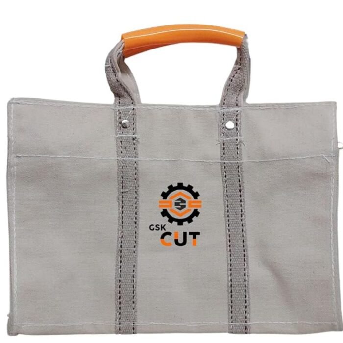 GSK CUT 16 Inch White Heavy Duty Canvas Tool Bag