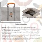 GSK CUT 16 Inch White Heavy Duty Canvas Tool Bag