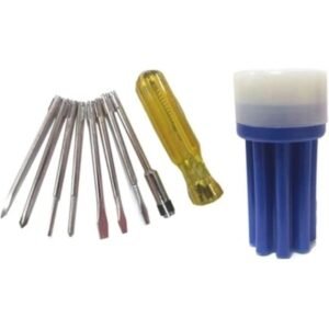 GSK CUT 8 Blade Screwdriver Set with Voltage Tester and Interchangeable Blades