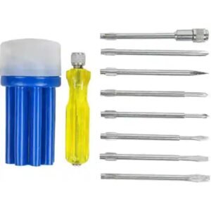 GSK CUT 8 Blade Screwdriver Set with Voltage Tester and Interchangeable Blades