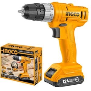 INGCO CDLI1211 12V Lithium-Ion Cordless Drill Driver with Battery and Charger