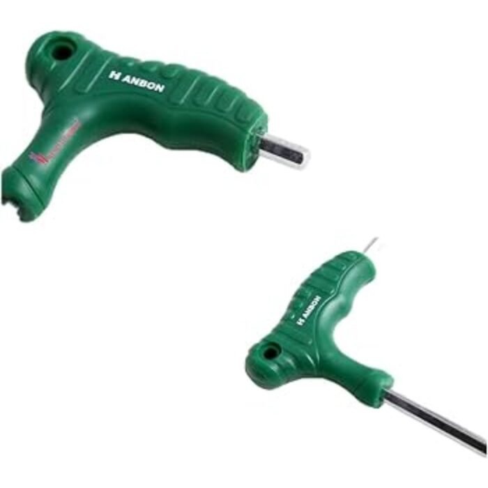 Hanbon 3 Piece T-Handle Allen Key Set with 3mm 4mm 5mm Hex Wrenches