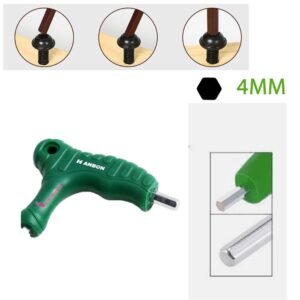 Hanbon 3 Piece T-Handle Allen Key Set with 3mm 4mm 5mm Hex Wrenches