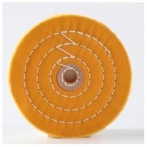 GSK CUT 6 Inch Orange Cotton Buffing Wheel for Bench Grinder with 1/2 Inch Arbor Hole