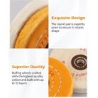 GSK CUT 6 Inch Orange Cotton Buffing Wheel for Bench Grinder with 1/2 Inch Arbor Hole