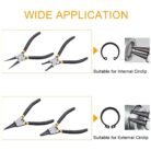 GSK CUT 4 Piece 7 Inch Internal External Circlip Snap Ring Pliers Set