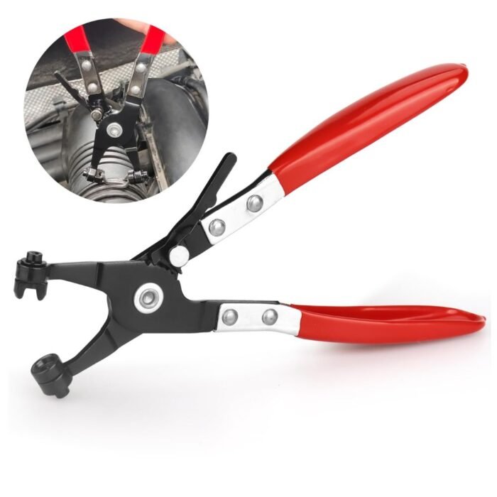 GSK CUT Flat Jaw Band Hose Clamp Pliers with Swivel Jaw and Locking Mechanism