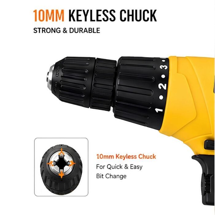 GSK CUT MPSD-10A Electric Screwdriver Drill Machine with 10mm Keyless Chuck