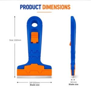 WADFOW WGS1618 Heavy Duty Window Scraper with Replaceable Blade