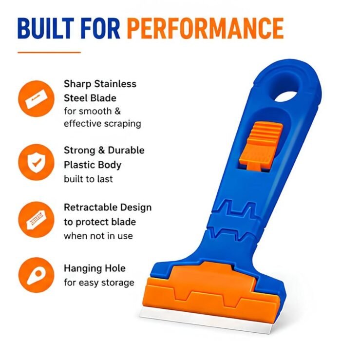 WADFOW WGS1618 Heavy Duty Window Scraper with Replaceable Blade WADFOW WGS1618 Heavy Duty Window Scraper with Replaceable Blade