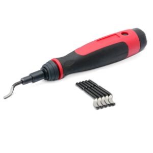 GSK CUT Type B Deburring Tool Set with Aluminum Handle and HSS Deburring Blades