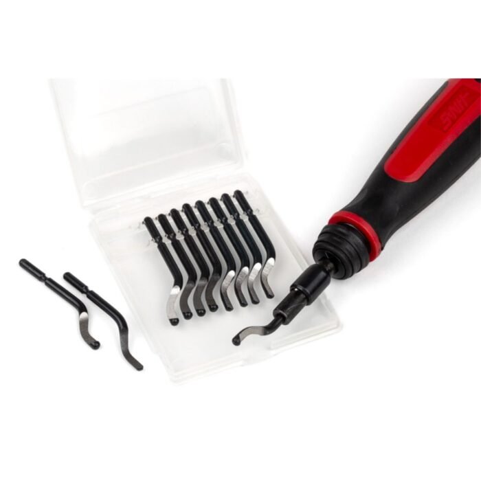 GSK CUT Type B Deburring Tool Set with Aluminum Handle and HSS Deburring Blades
