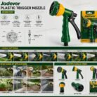 JADEVER JDSN1E07 Plastic Trigger Spray Nozzle for Garden Hose