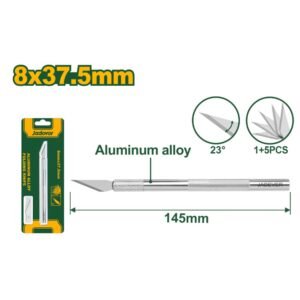 JADEVER JDSK1061 145mm Precision Hobby Knife with 5 Replaceable Blades