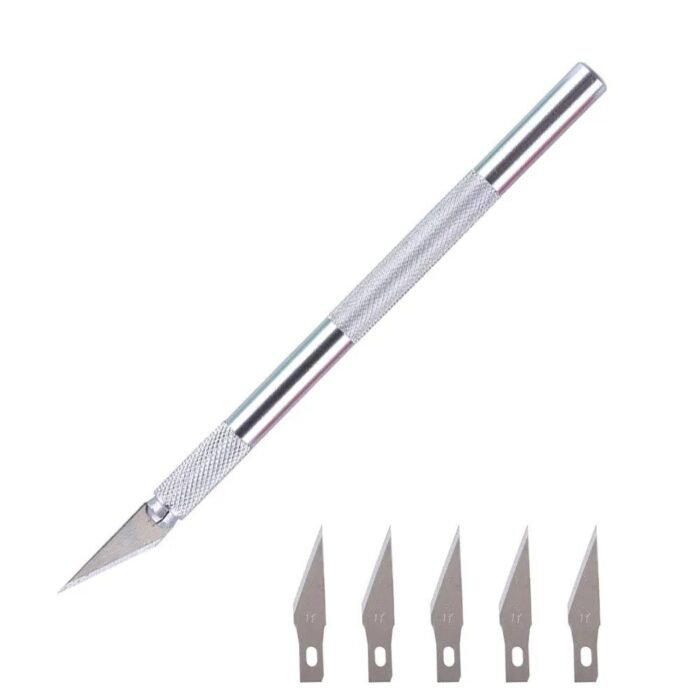 JADEVER JDSK1061 145mm Precision Hobby Knife with 5 Replaceable Blades