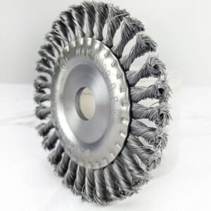 GSK CUT 6 Inch Heavy Duty Knotted Twisted Steel Wire Wheel Brush