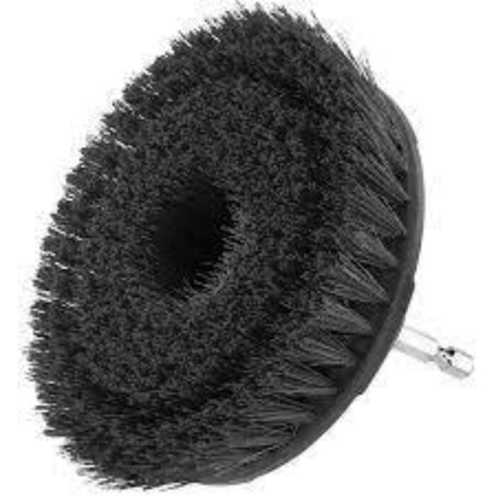 WADFOW WNY3440 4 Inch Black Hard Bristle Drill Cleaning Brush