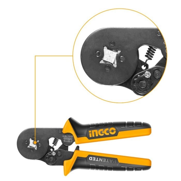 INGCO HRCPG05210 Self-Adjustable Ratchet Wire Crimping Tool 0.25-10mm²