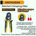 INGCO HRCPG05210 Self-Adjustable Ratchet Wire Crimping Tool 0.25-10mm²