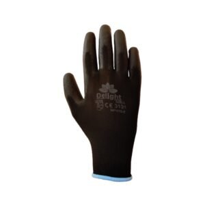 GSK CUT MPU12-B Black PU Palm Coated Automobile Work Gloves