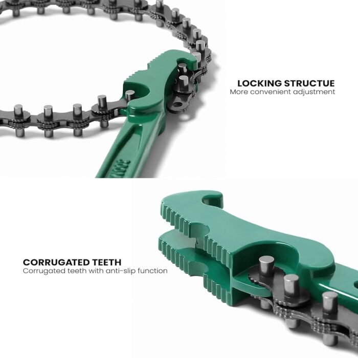 Hanbon 12 Inch Adjustable Chain Type Oil Filter Wrench