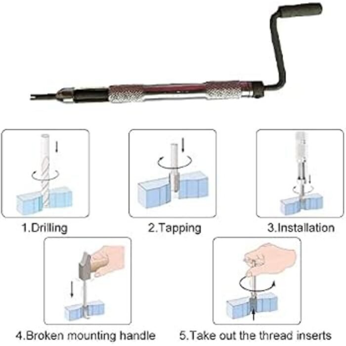 GSK CUT M4 × 0.7 Helicoil Thread Repair Installation Plier